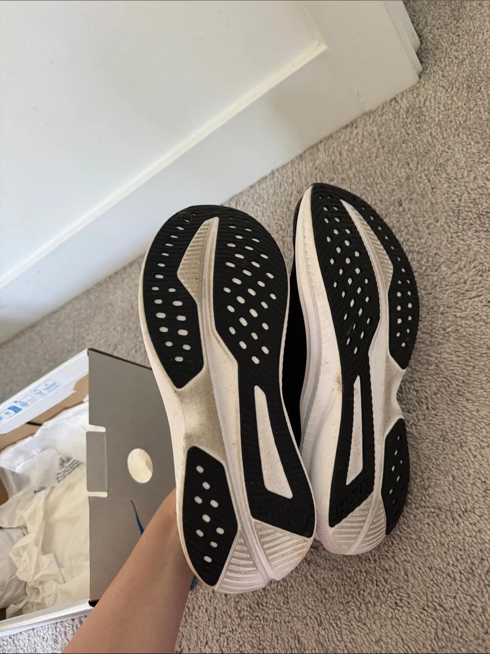 Hoka breathable mesh